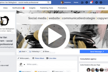 facebookpagina lanceren, delphine van belleghem, facebook live